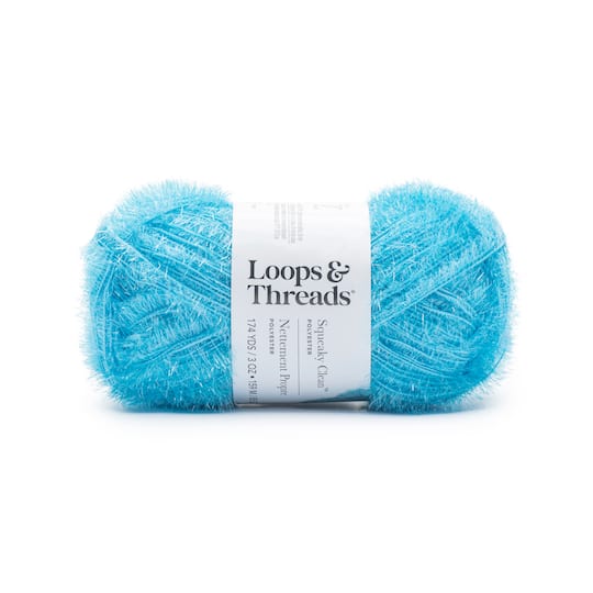 15 Pack: Squeaky Clean&#x2122; Sparkle Yarn by Loops &#x26; Threads&#xAE;